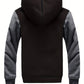 Zwart fleece jack met capuchon - Marvin