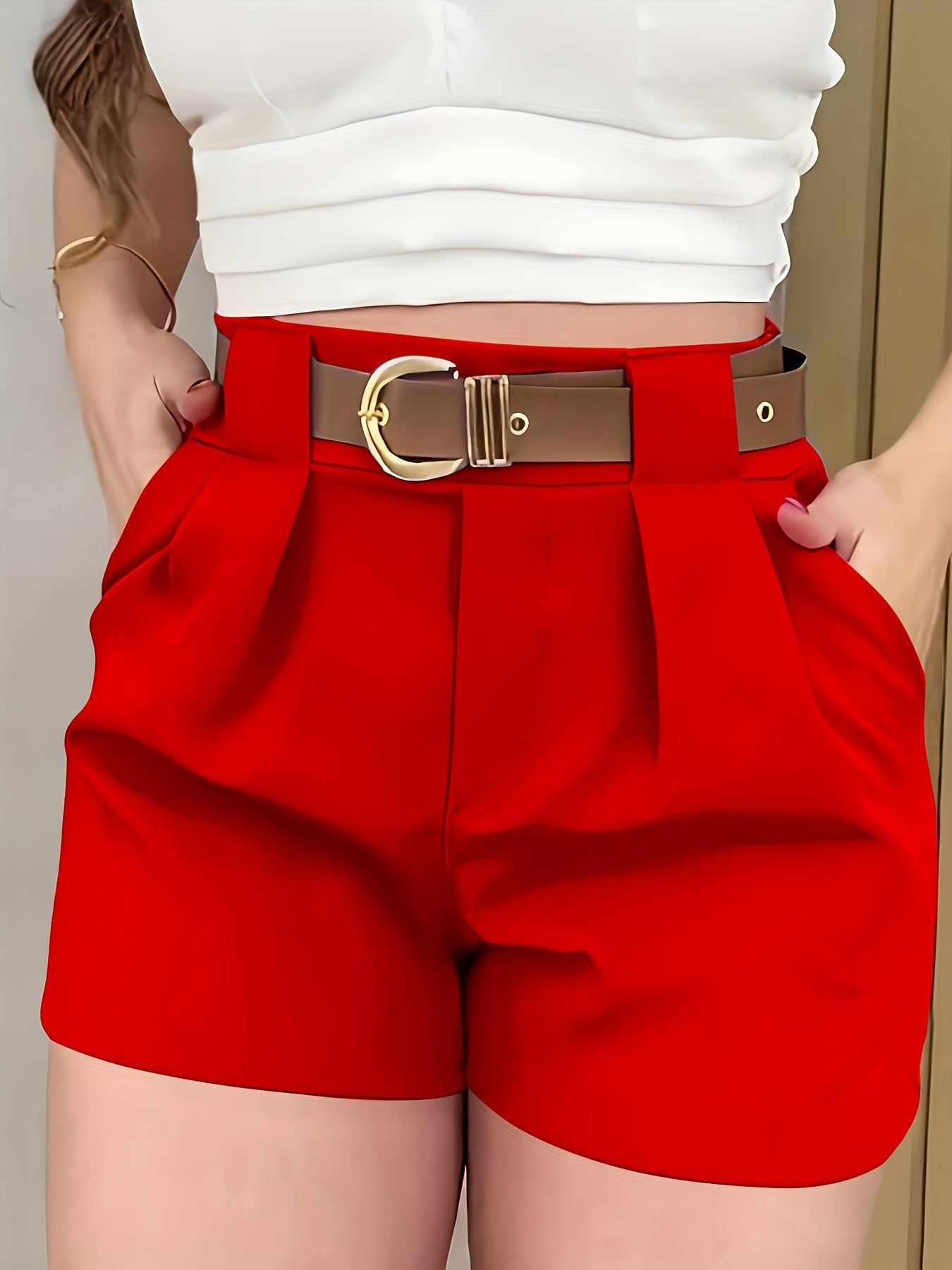 Witte High-Waisted Shorts - Elise