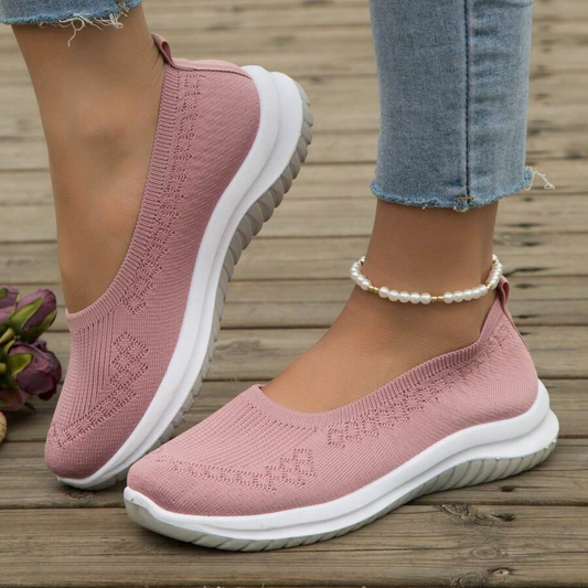 Roze Loafers voor Dames - Comfortabele Slip-On Sneakers