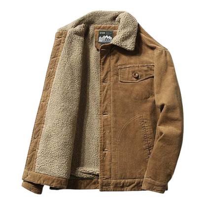 Herfst/Winter Sherpa Jack in Khaki - Heren