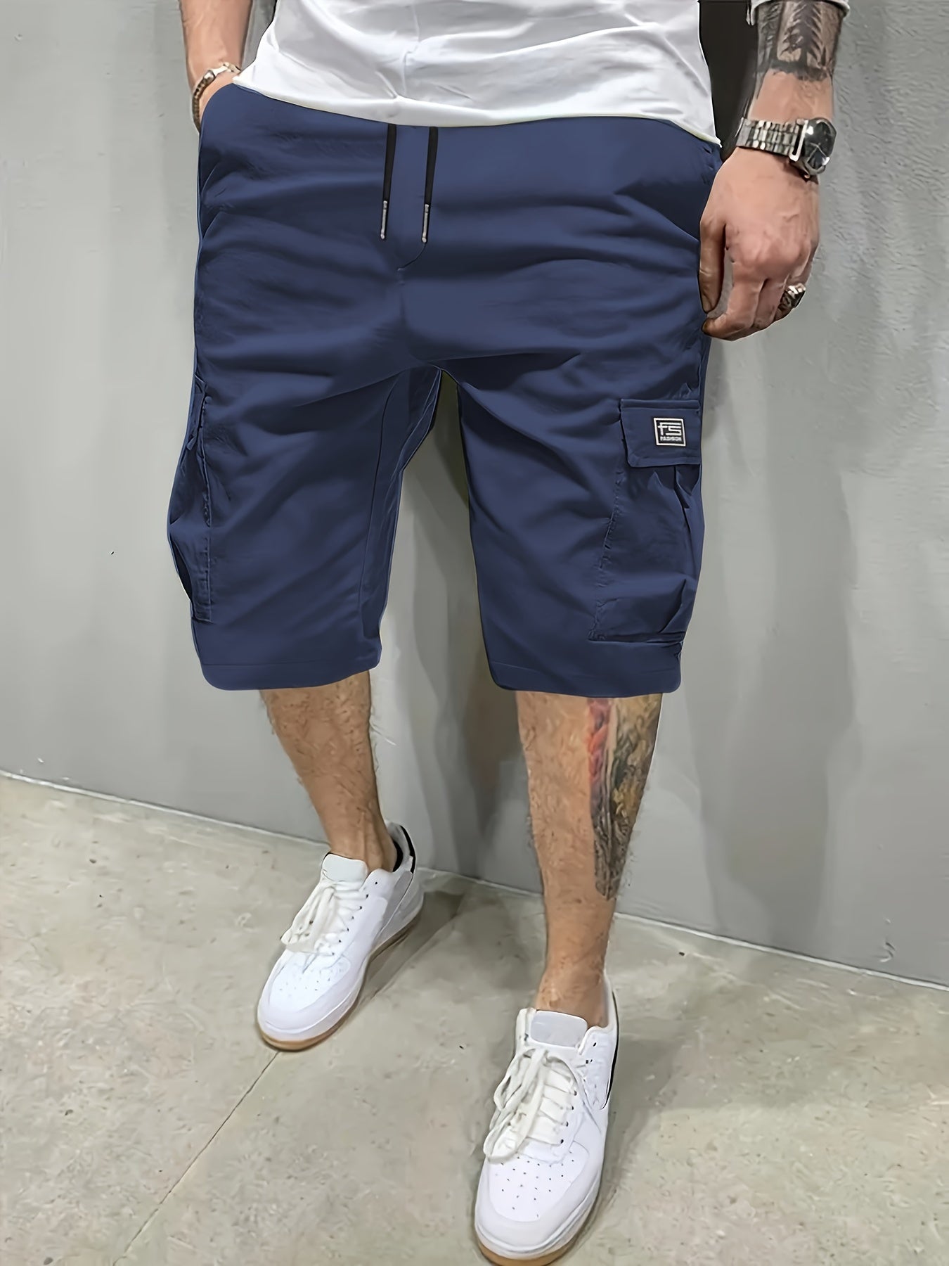 Bruine cargo shorts voor heren - Tim