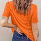 Oranje Halloween Pompoen T-shirt - Vintage Stijl