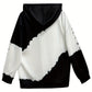 Zwart Witte Halloween Hoodie - Mila