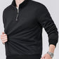 Grijs pullover shirt met halve rits - Tobias