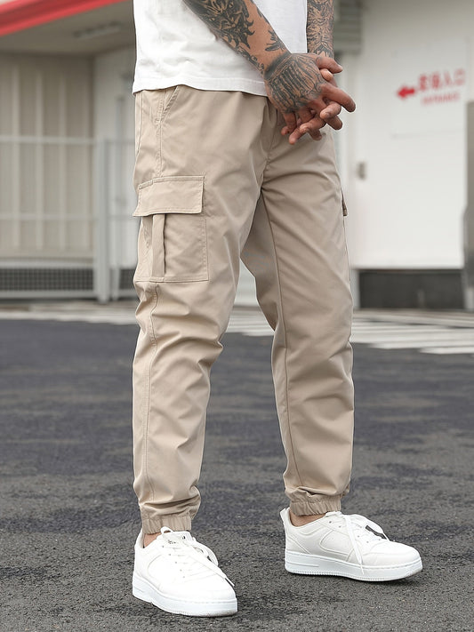 Beige cargo joggingbroek - Lukas