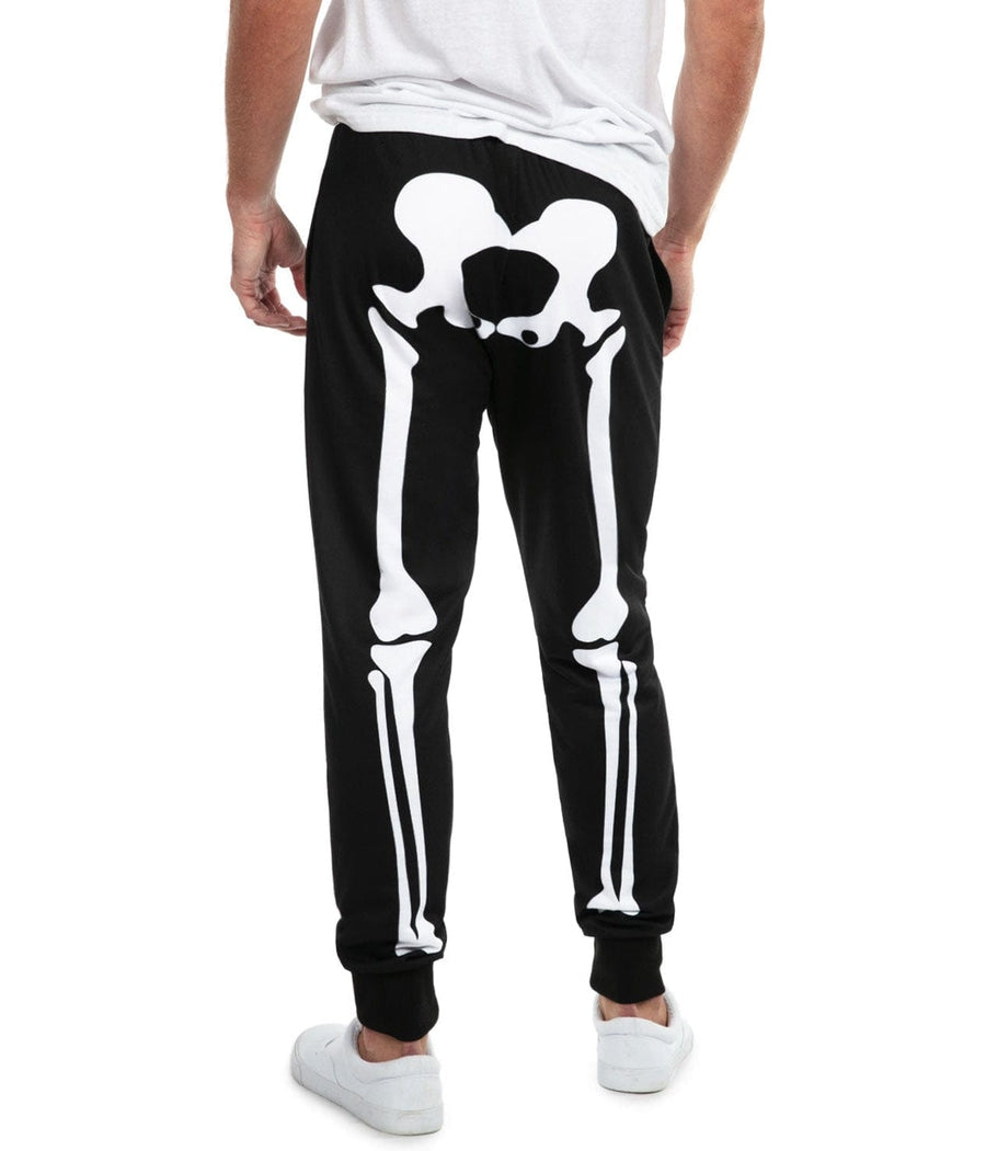 Zwarte Halloween joggingbroek met skeletprint - Tobias