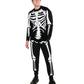 Zwarte Halloween joggingbroek met skeletprint - Tobias