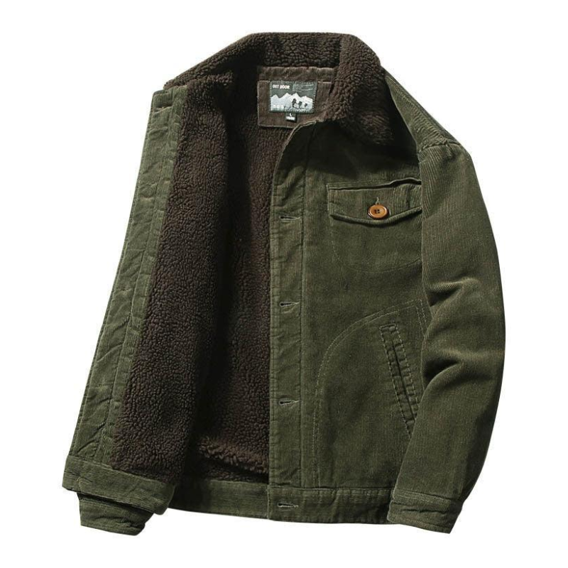 Herfst/Winter Sherpa Jack in Khaki - Heren