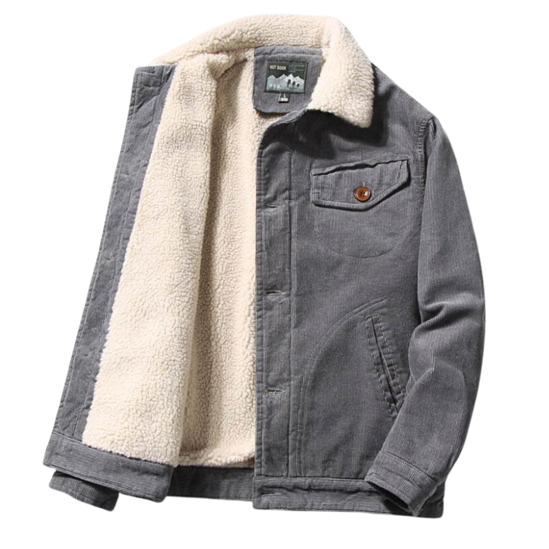 Herfst/Winter Sherpa Jack in Khaki - Heren