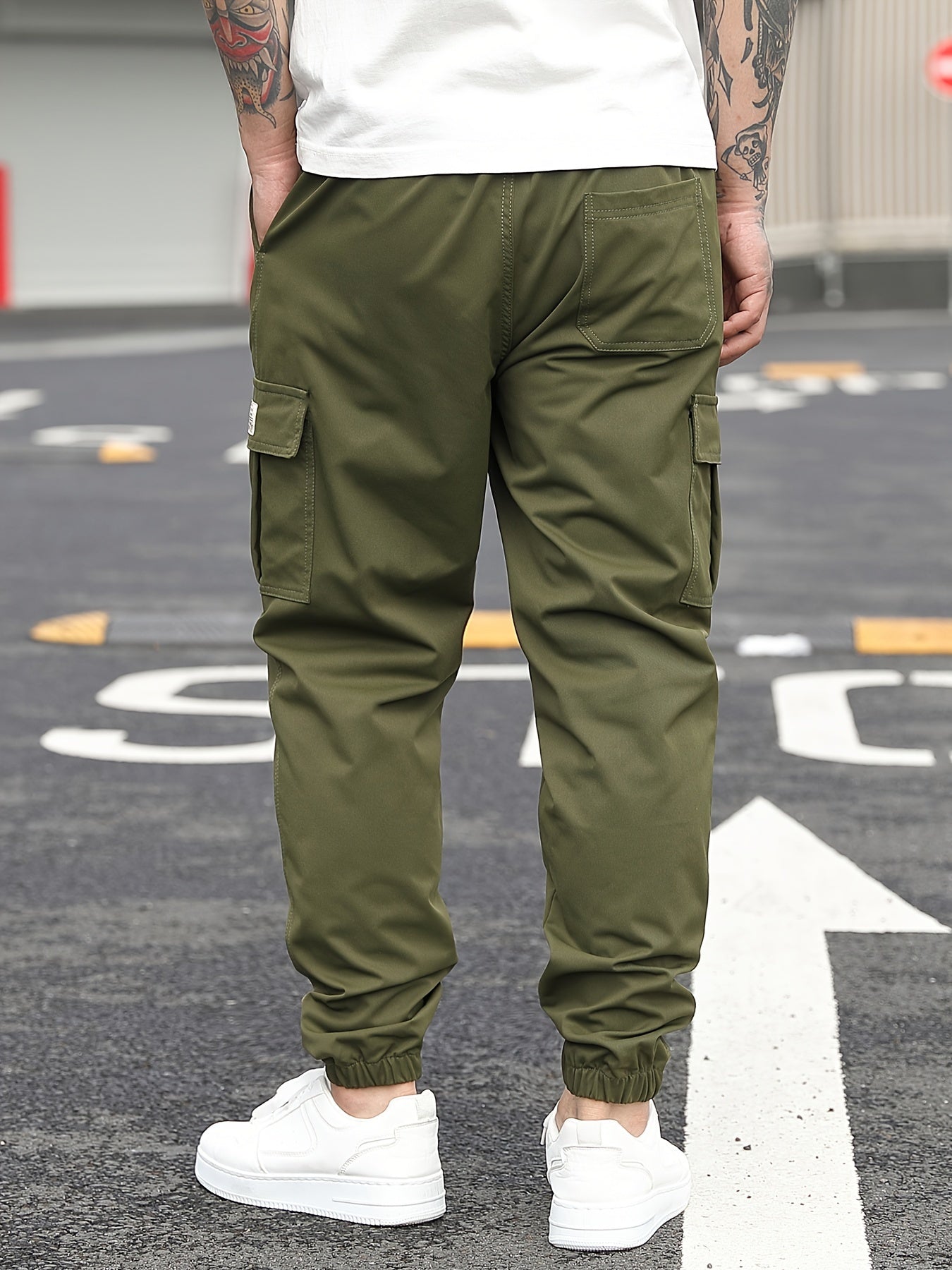 Beige cargo joggingbroek - Lukas