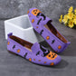 Lichtgewicht Halloween Pompoen Slip-ons - Violet