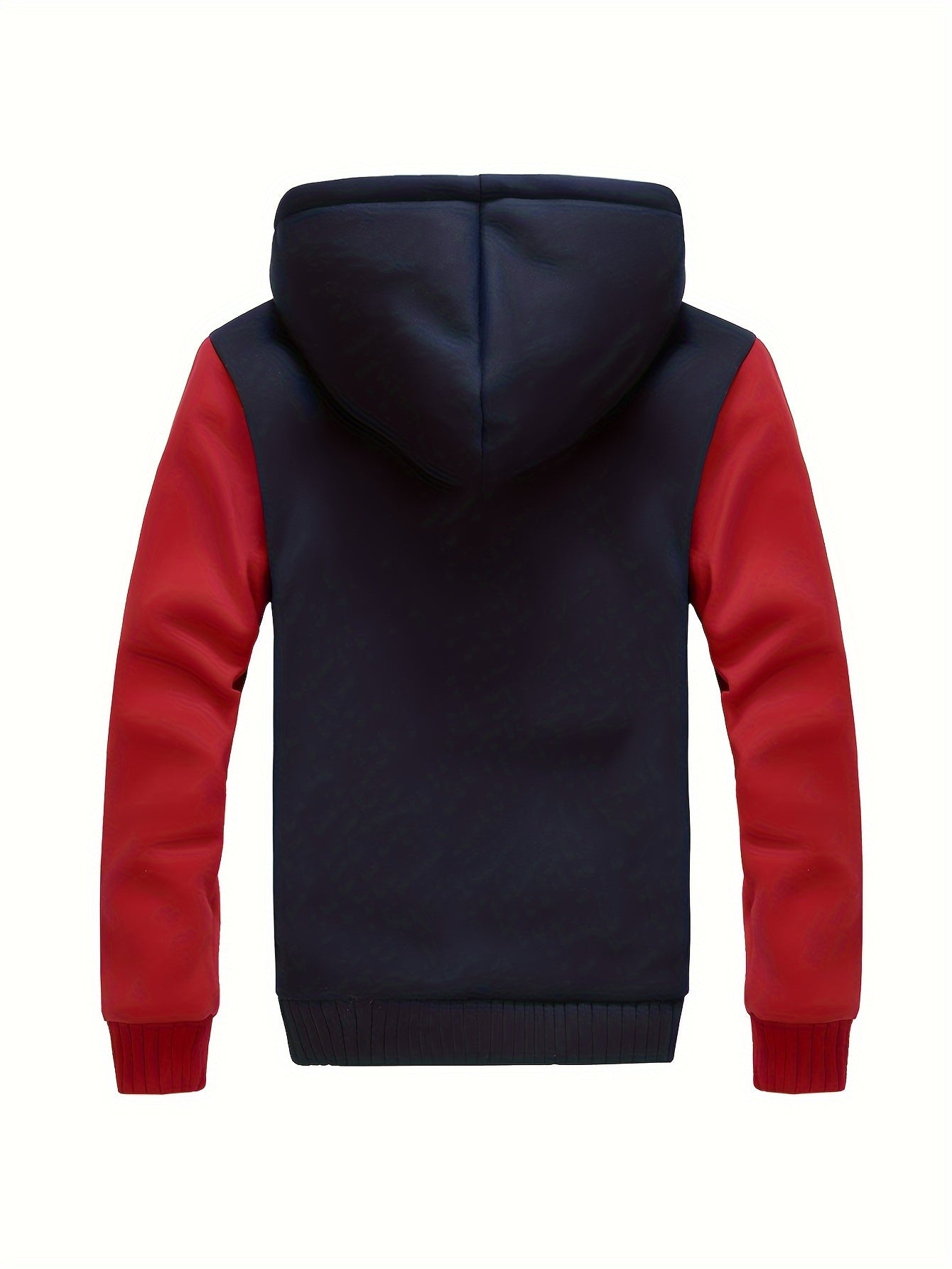 Zwart fleece jack met capuchon - Marvin