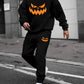 Groen Halloween Joggingpak met Pompoenprint