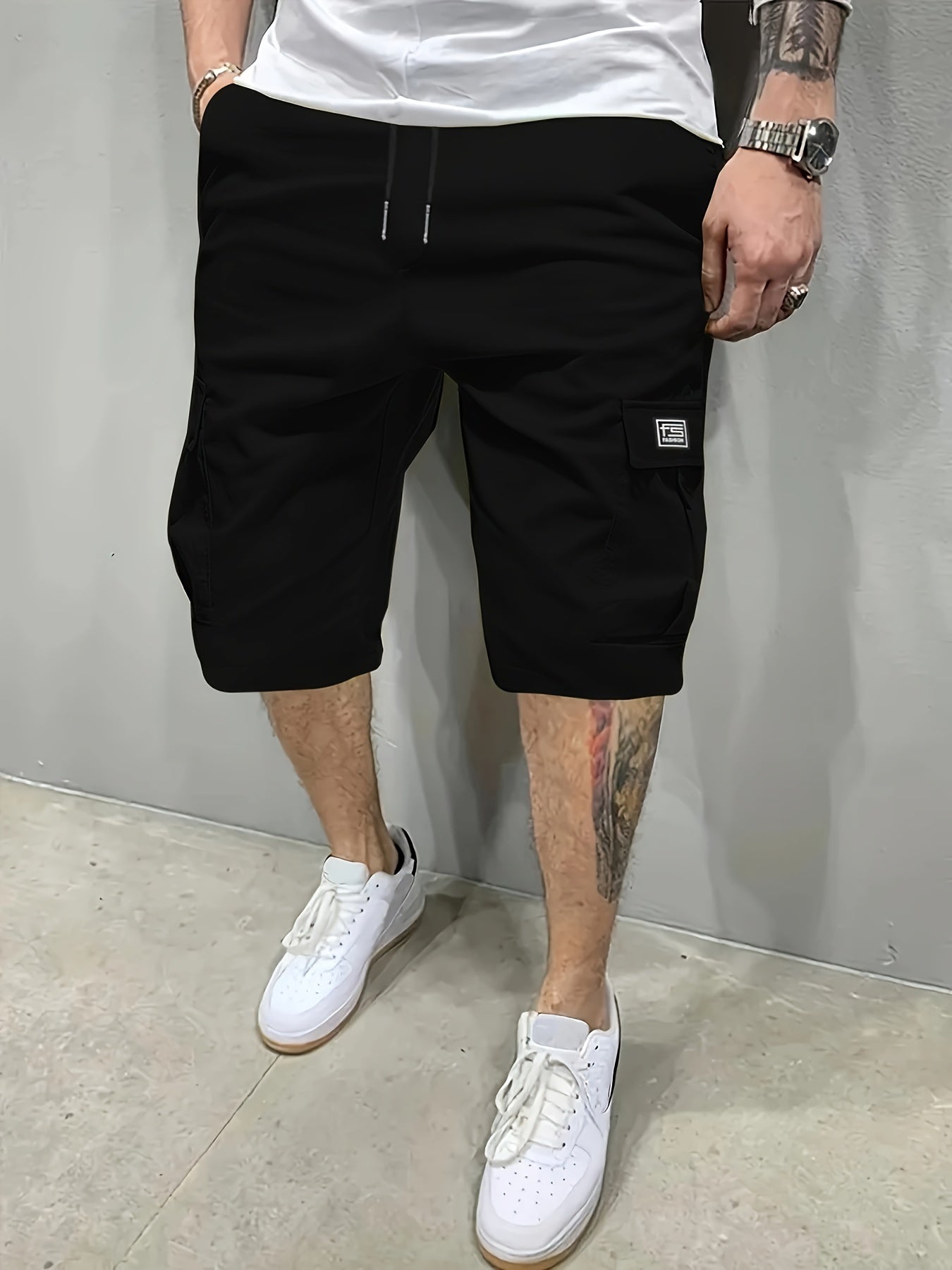 Bruine cargo shorts voor heren - Tim