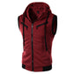 Grijze Mouwloze Hooded Vest - Max