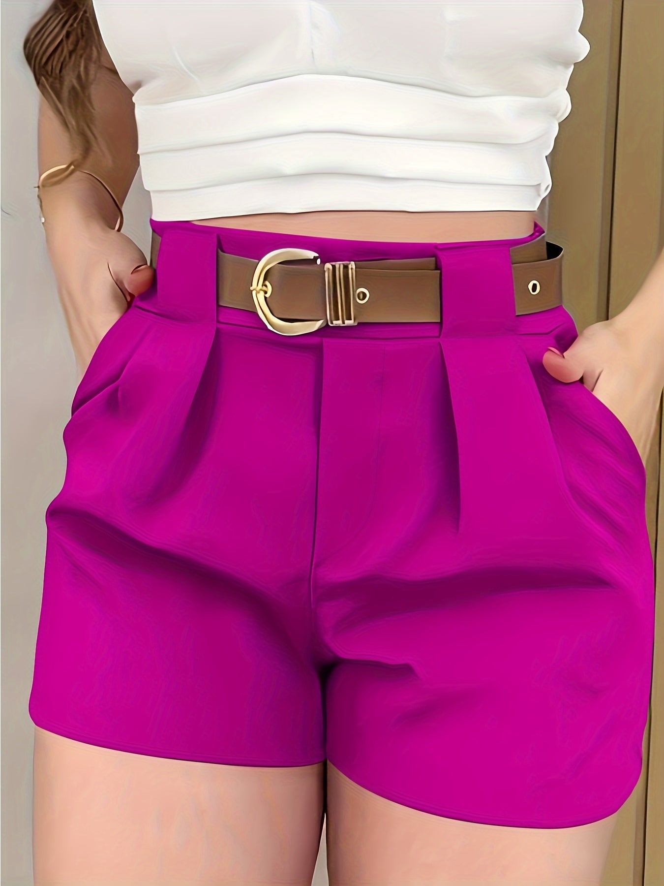 Witte High-Waisted Shorts - Elise