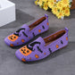 Lichtgewicht Halloween Pompoen Slip-ons - Violet