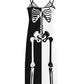 Elegante Skeletprint Jurk - Bianca