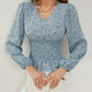 Zwart Bloemenpatroon Getailleerde Blouse - Sophie