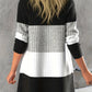 Gebreid damesvest in colorblock met knoopsluiting - Sophie