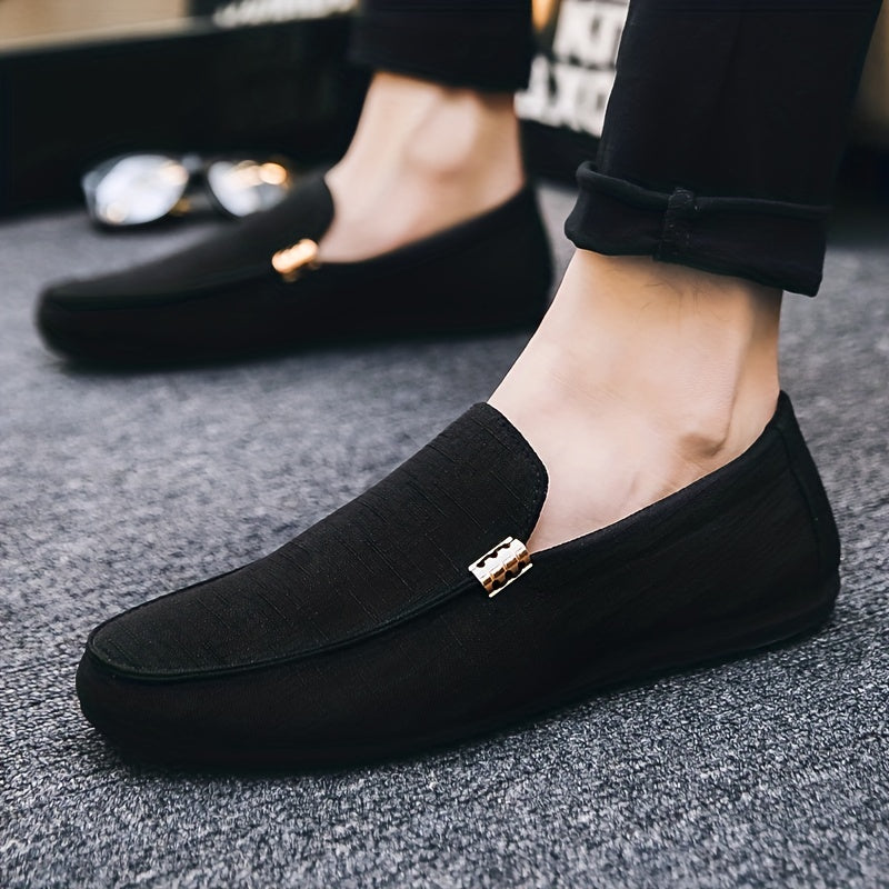 Zwarte canvas loafer - Max