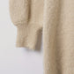 Fuzzy Mock Neck Sweater-jurk Met Lange Mouwen - Sophie