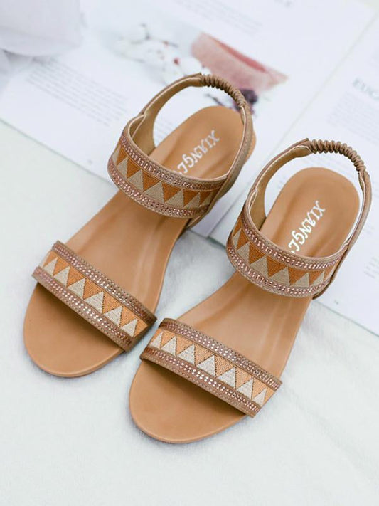 Casual Sandalen met Sleehak - Dames Sandalen voor Lente en Zomer