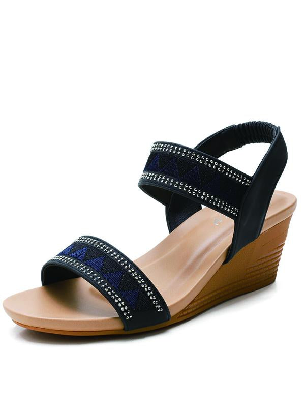 Casual Sandalen met Sleehak - Dames Sandalen voor Lente en Zomer