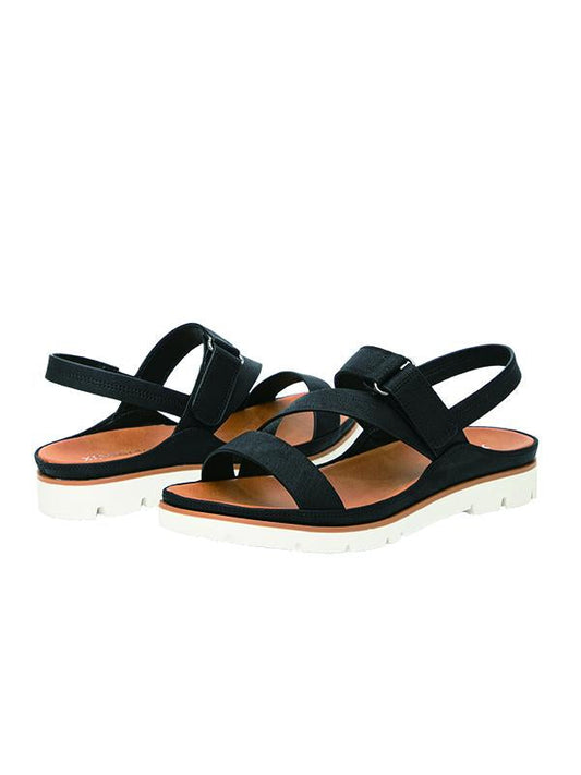 Zwarte Casual Sandalen voor Dames - Comfortabele Voorjaars- en Zomerschoenen