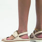 Zwarte Casual Sandalen voor Dames - Comfortabele Voorjaars- en Zomerschoenen