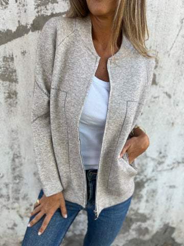 Casual Lange Mouwen Vest - Dames Vest voor Lente en Herfst