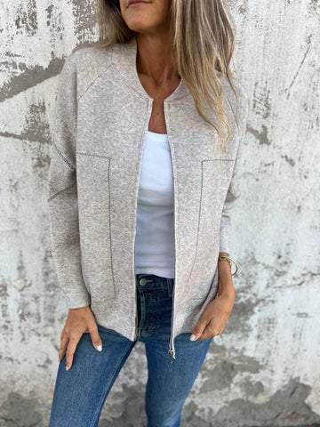 Casual Lange Mouwen Vest - Dames Vest voor Lente en Herfst