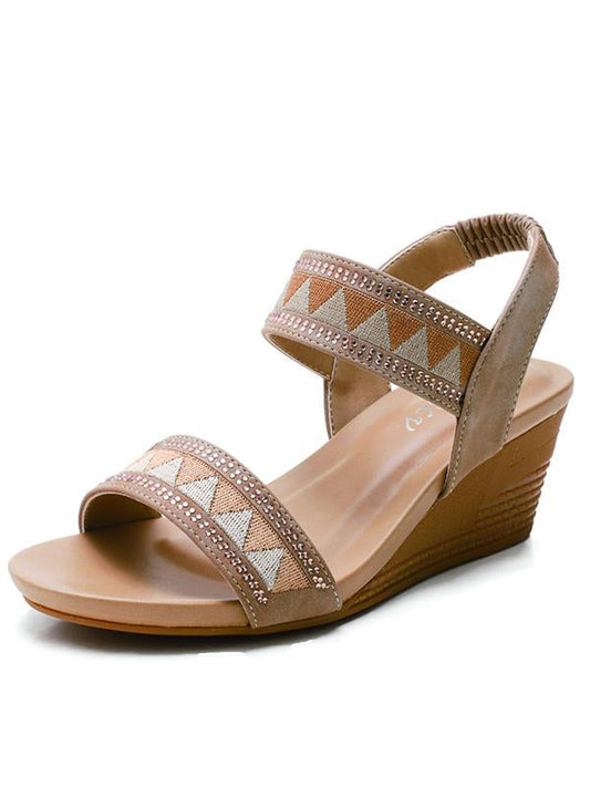 Casual Sandalen met Sleehak - Dames Sandalen voor Lente en Zomer