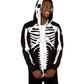 Zwarte skelet-hoodie met rits – Halloween Hoodie Felix